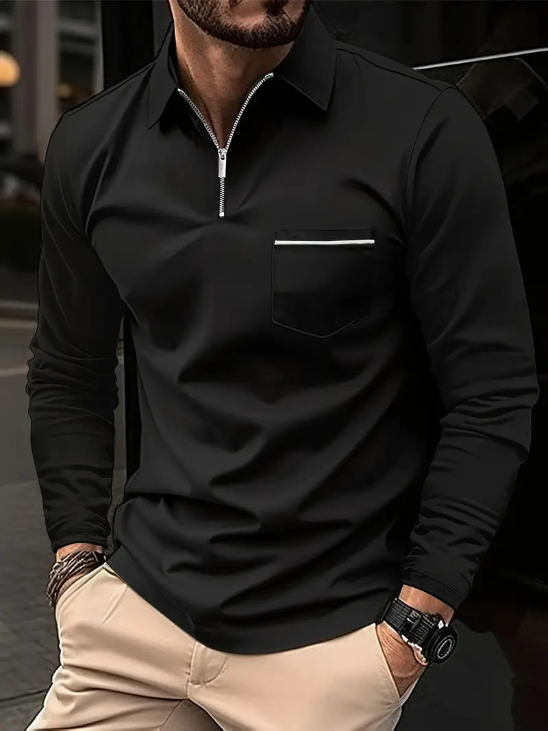 Louisa® | Long Sleeve Zipper Shirt For Spring
