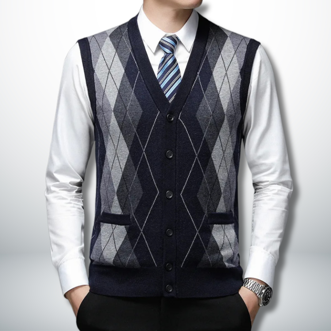 Aimar® | Eco-Friendly Men's Vest-Cardigan
