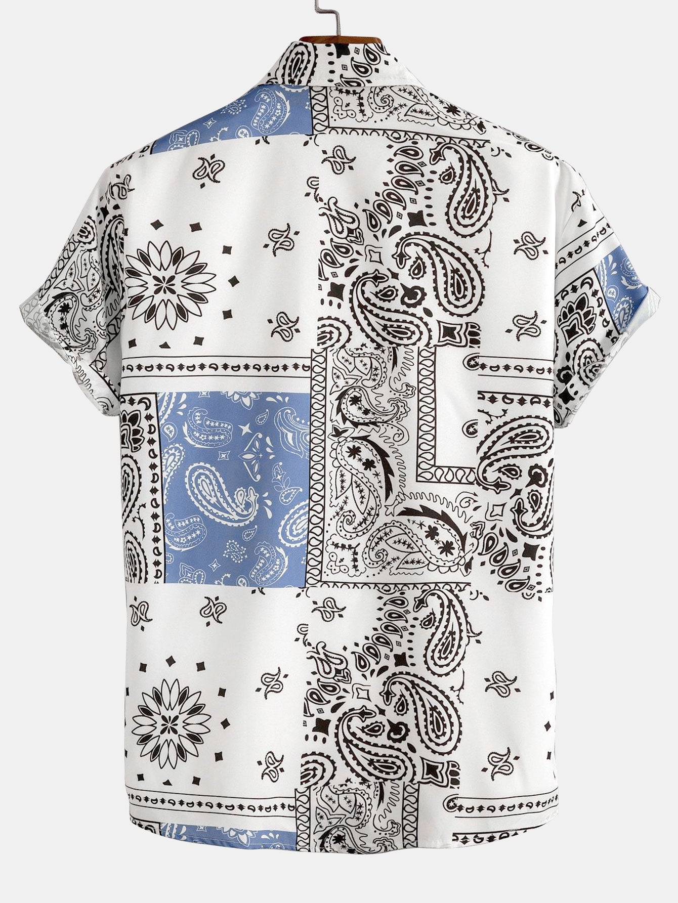 Benicio® | Paisley Print Button Up Shirt Random Pattern Design