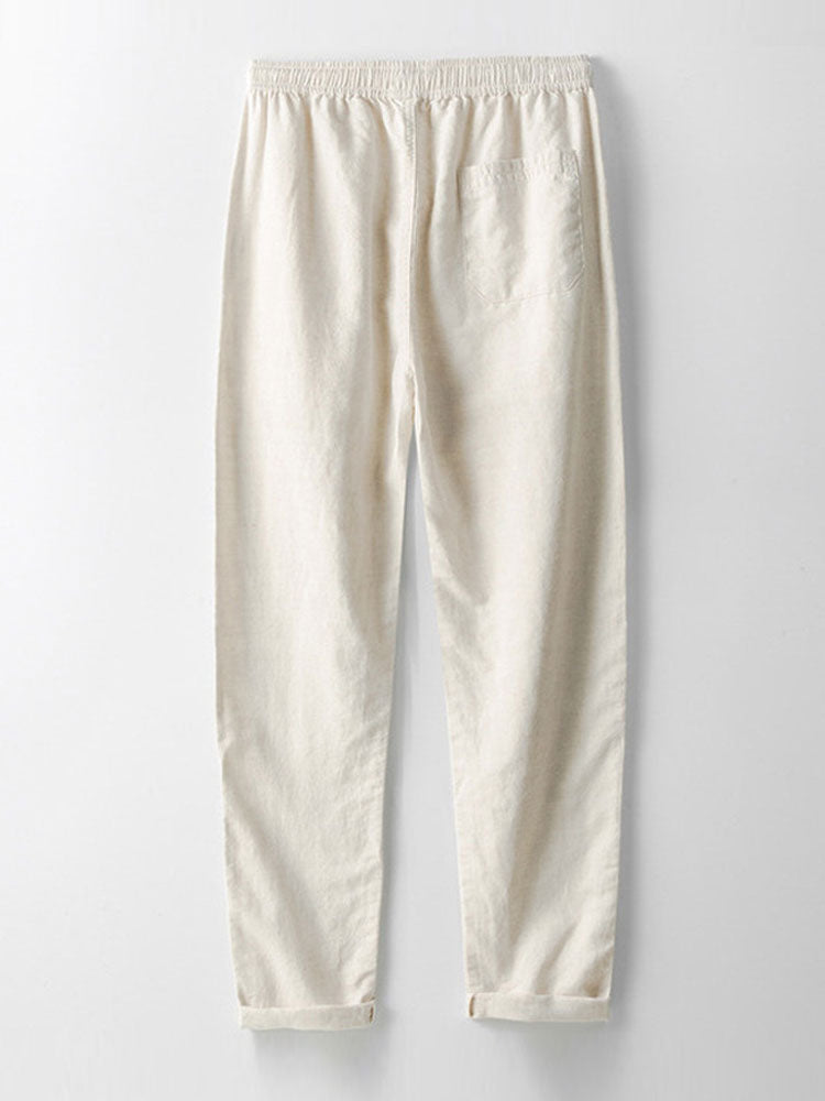 Zósimo® | Linen Rayon Blend Button Up Shirt & Straight Leg Linen Pants