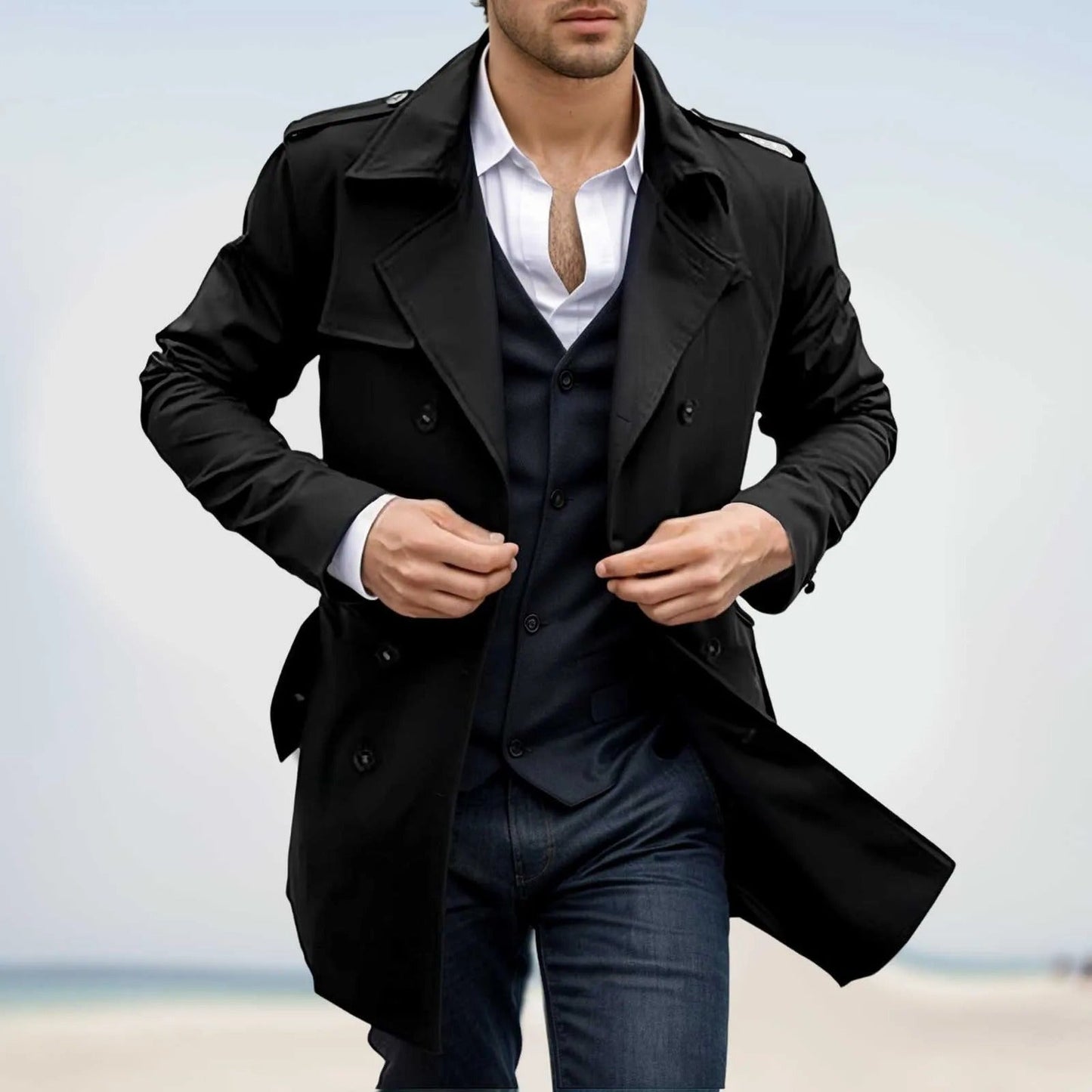 Mateo® | Trench Coat With Windbreaker