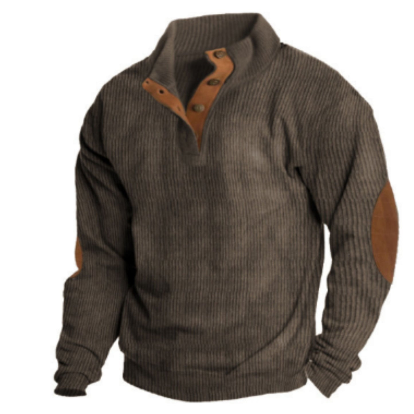 Richard® | Men's ribbed sweater collar with buttons