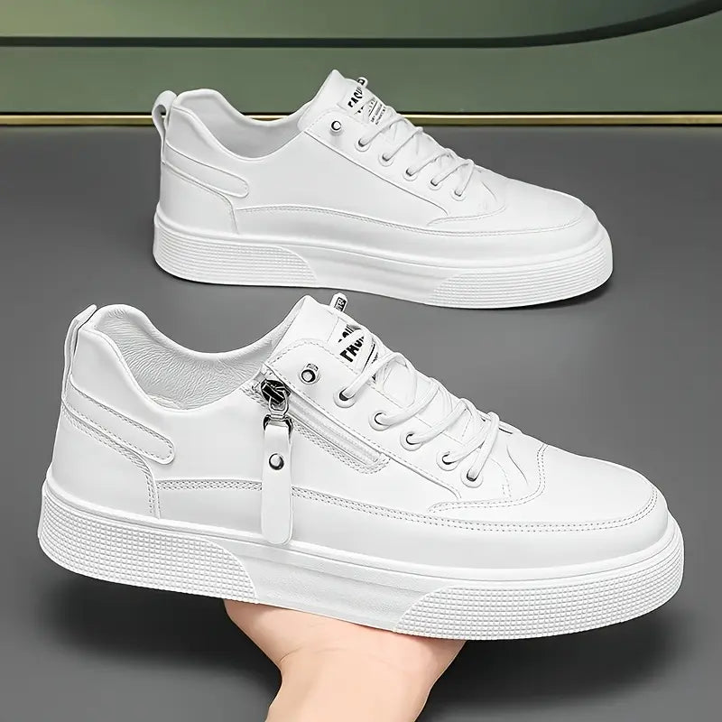 Julian® | Leather Sneakers With Zip Detail