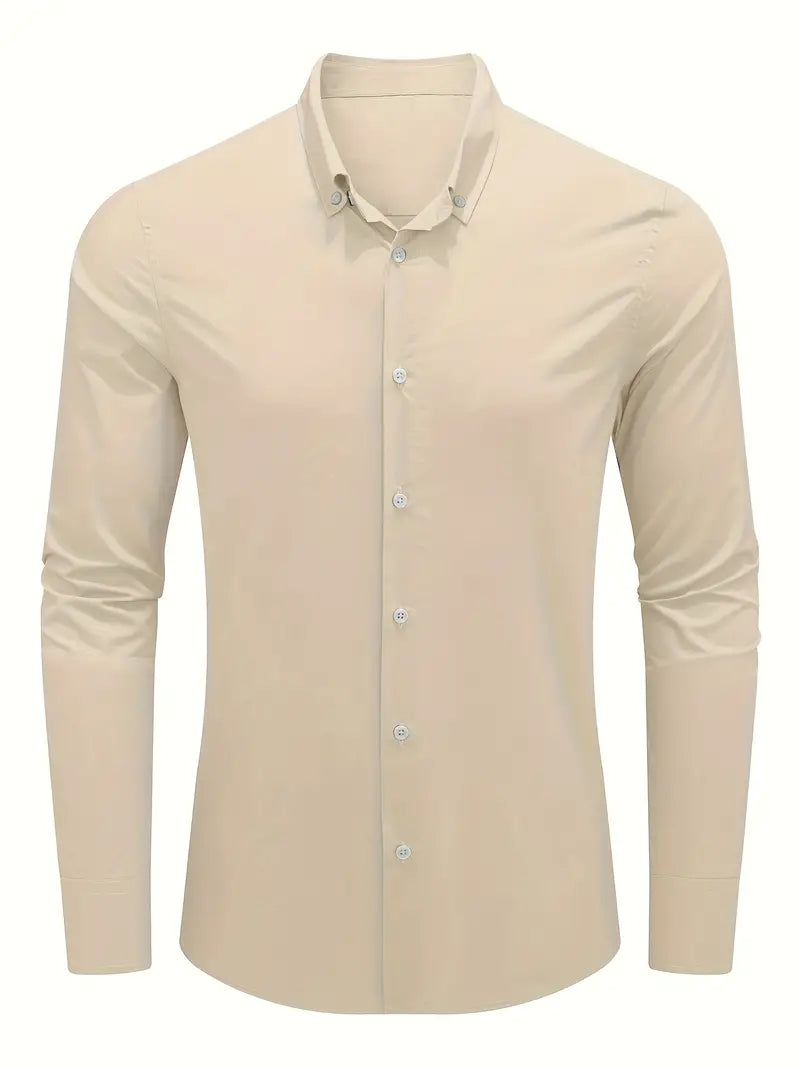 Lotis® | Casual Long-Sleeved Shirt With Button Placket