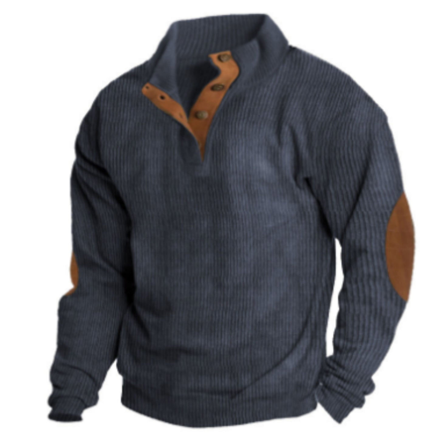 Richard® | Men's ribbed sweater collar with buttons