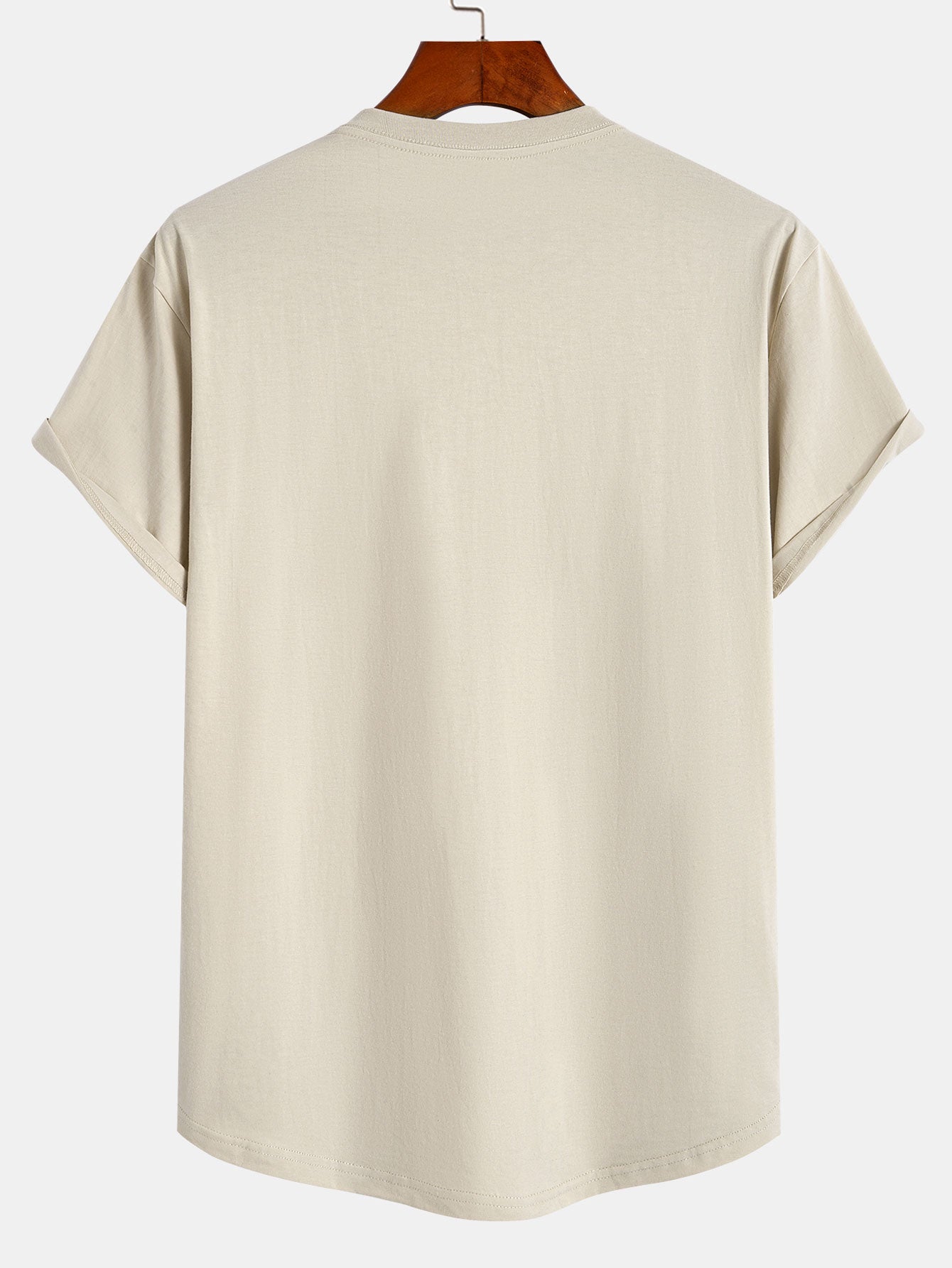 Aquiles® | 3 Pieces Basic Cotton Arc Hem T-Shirts