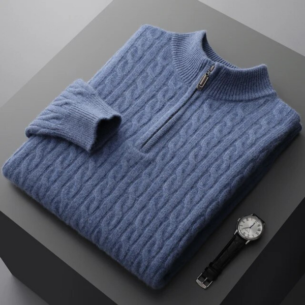 Chance® | Luxury Cashmere Zip Sweater
