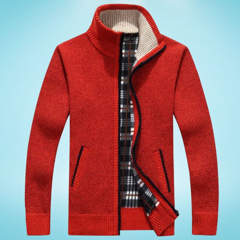 Jorge® | Faux Fleece Zip Up Sweater