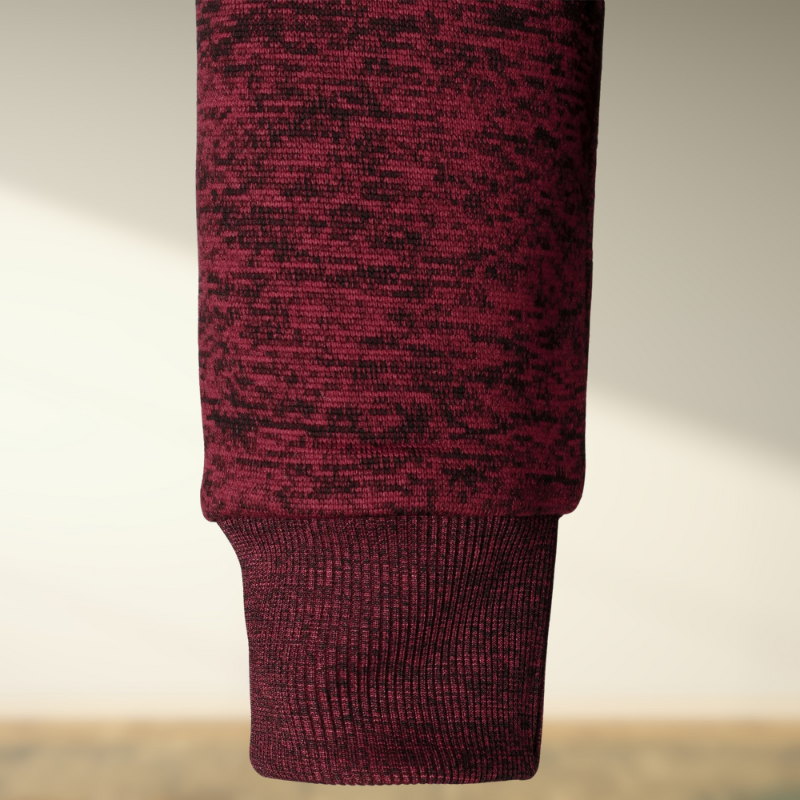 Marcos® | Striped turtleneck sweater with zip