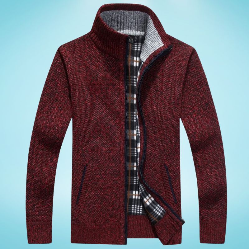 Jorge® | Faux Fleece Zip Up Sweater