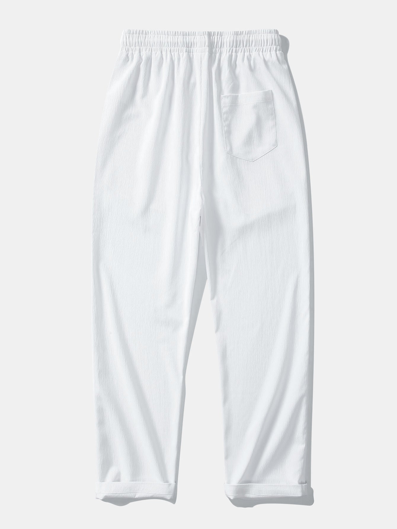 Jeremías® | Linen Rayon Blend Button Up Shirt & Wrinkle Textured Straight Leg Pants