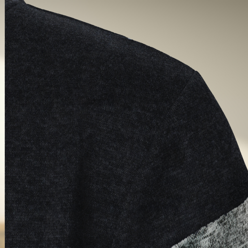 Marcos® | Striped turtleneck sweater with zip