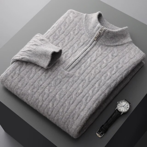 Chance® | Luxury Cashmere Zip Sweater