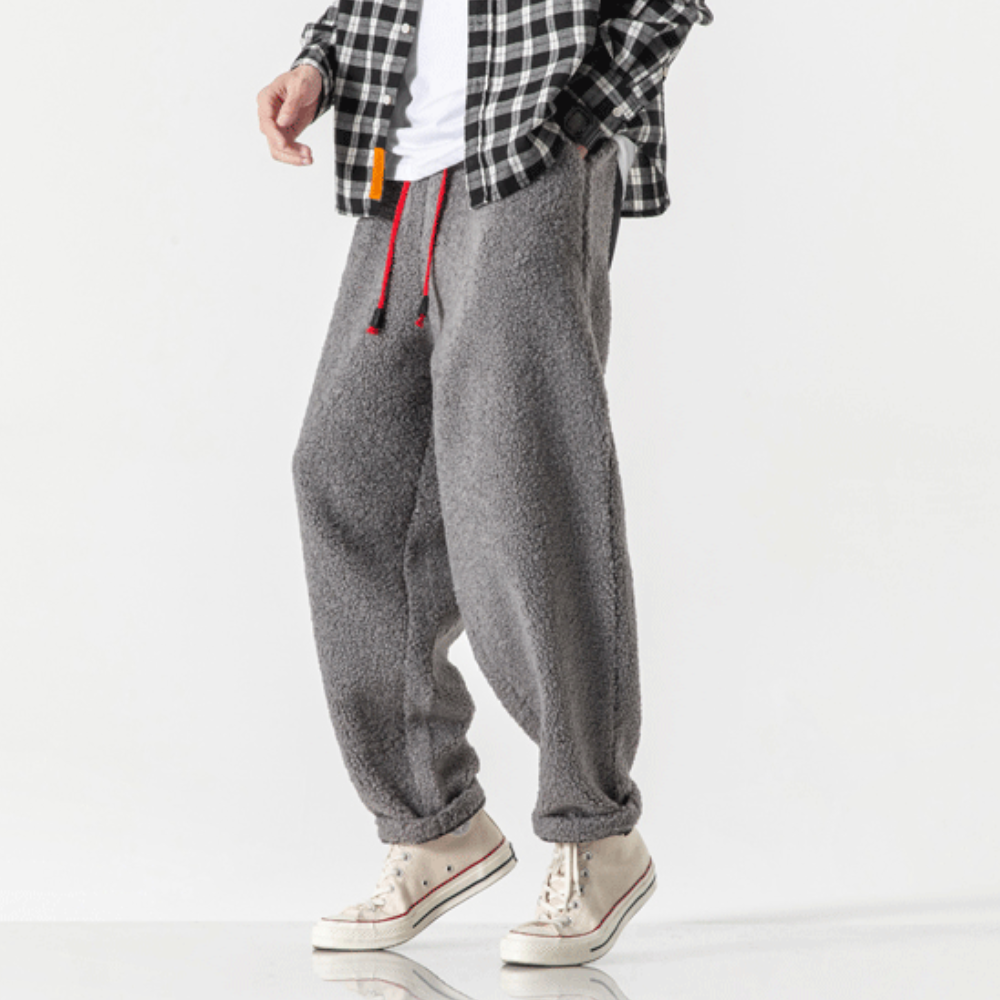 Suetonio® | Loose-fitting fleece trousers for men