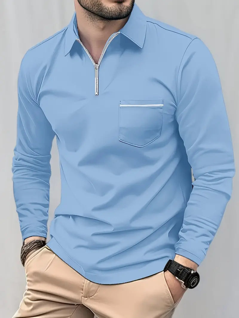 Louisa® | Long Sleeve Zipper Shirt For Spring