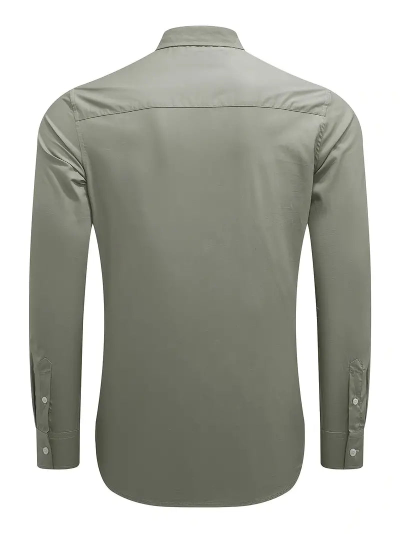 Lotis® | Casual Long-Sleeved Shirt With Button Placket