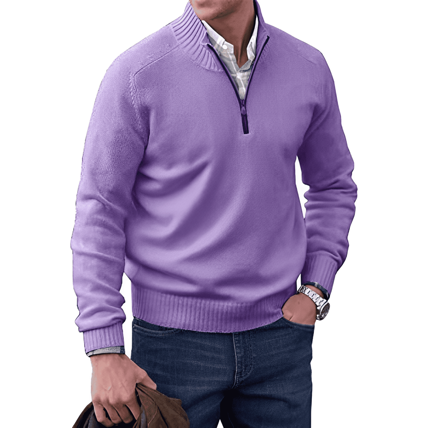 Cayetano® | Cashmere sweater with zipper
