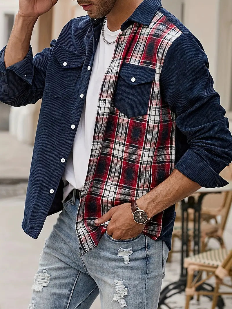Lorne® | Patchwork Shirt With Buttons For Spring