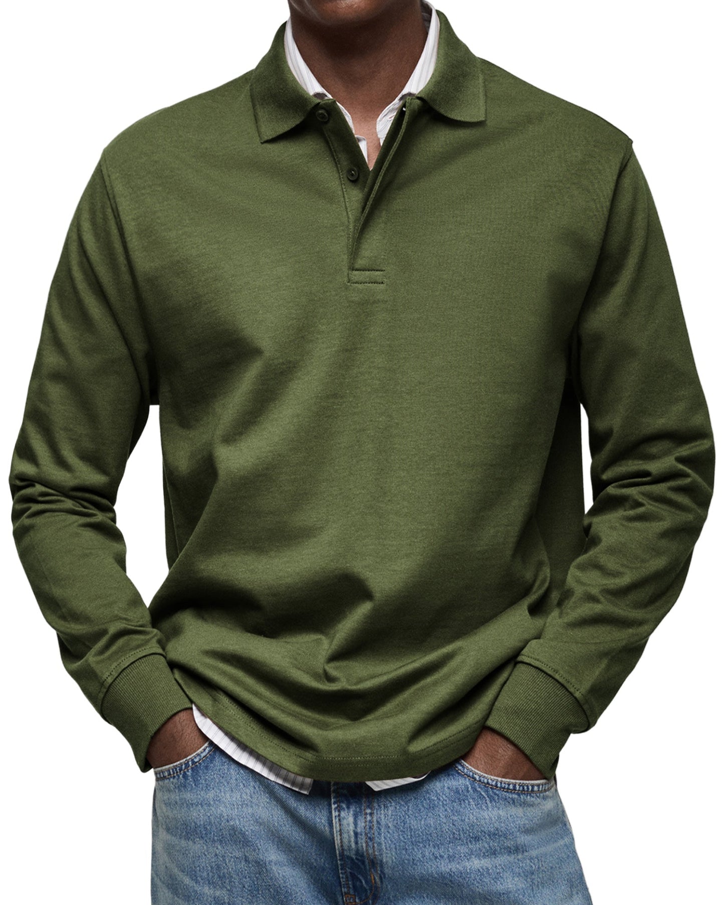 Elliot® | Casual Polo Shirt With Long Sleeves