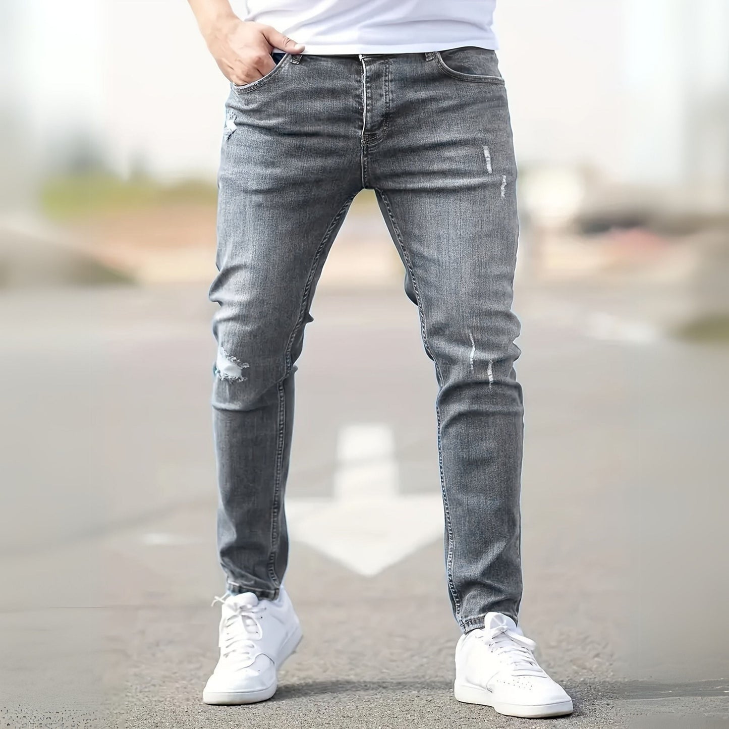 Ben® | Slim-fit jeans for men with worn details