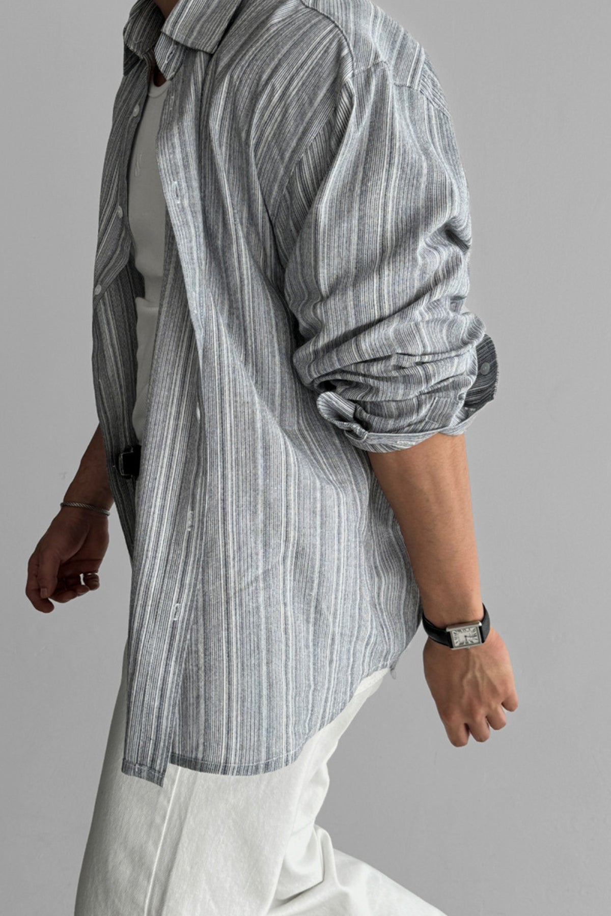 Bhoncie® | MV Striped Non-Iron Sun Protection Shirt