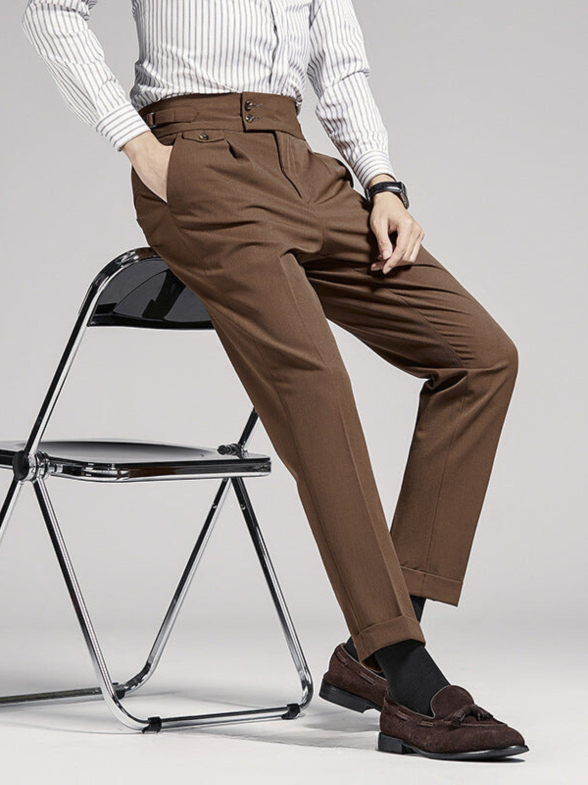 Bhakti® | MV Naples Wrinkle Free High-Waist Trousers