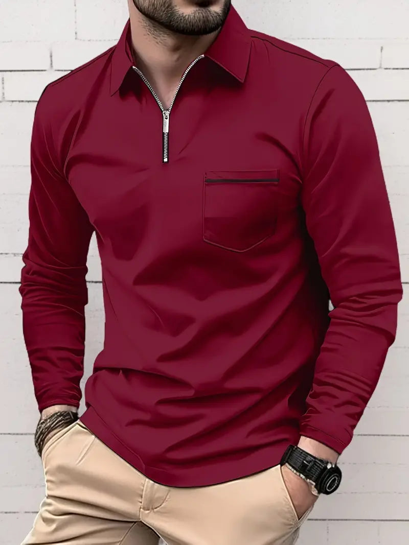 Louisa® | Long Sleeve Zipper Shirt For Spring
