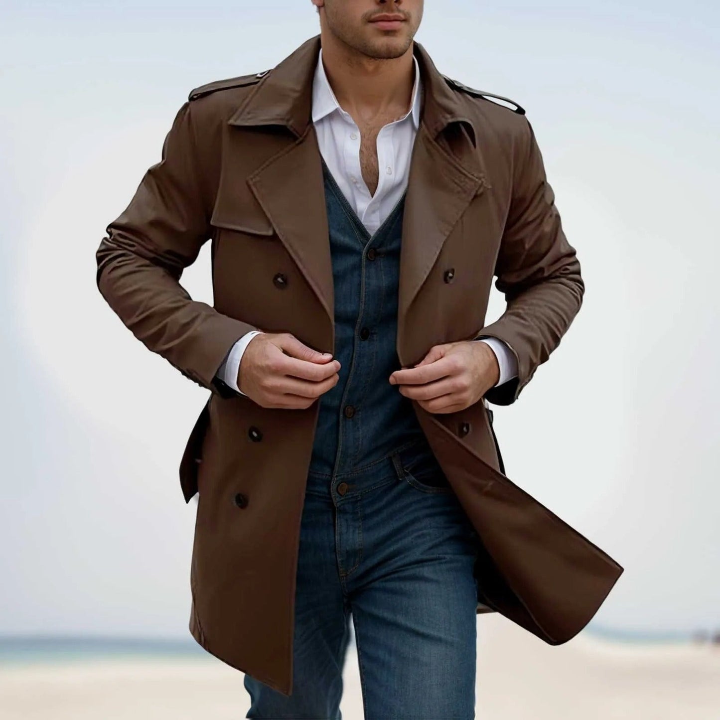 Mateo® | Trench Coat With Windbreaker