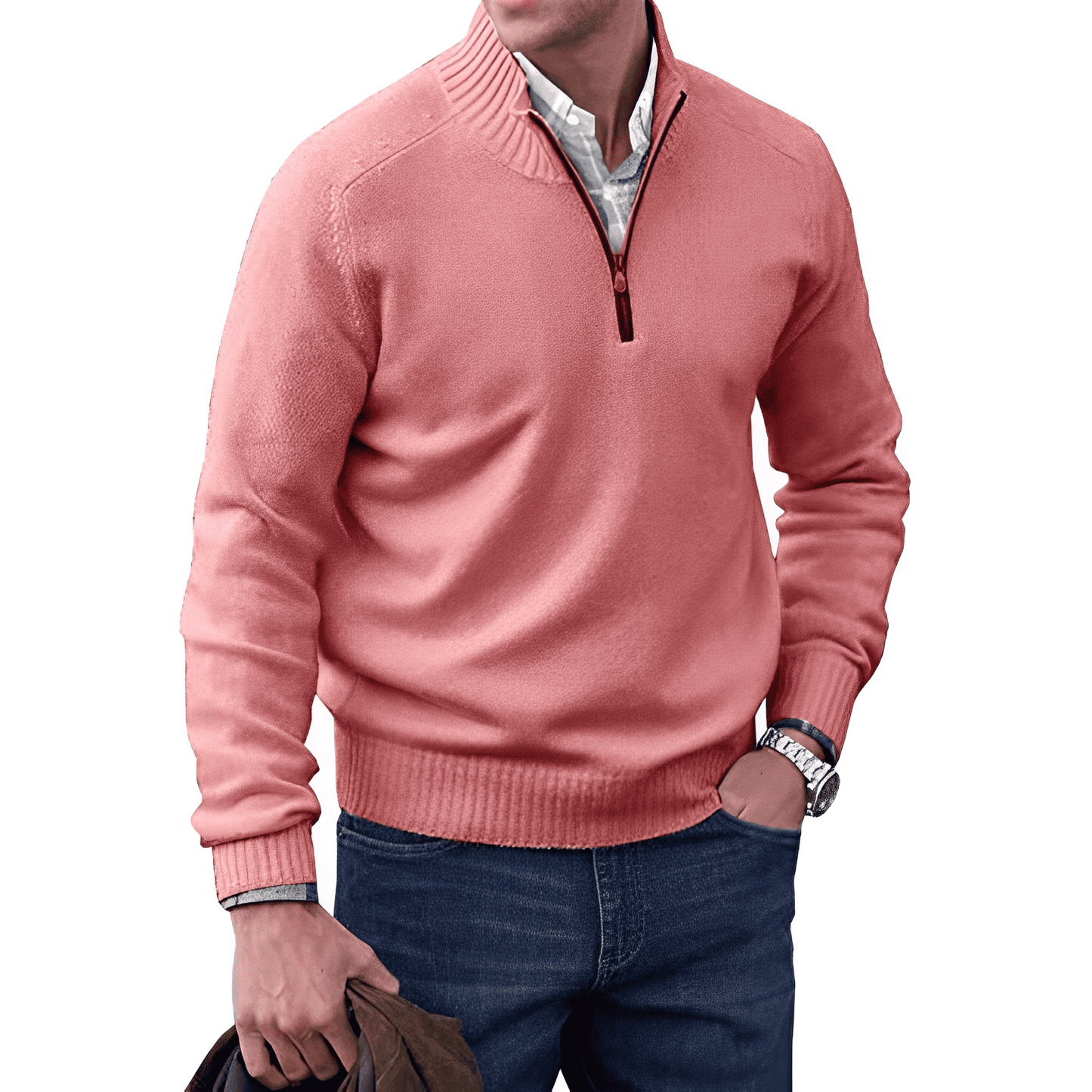 Cayetano® | Cashmere sweater with zipper