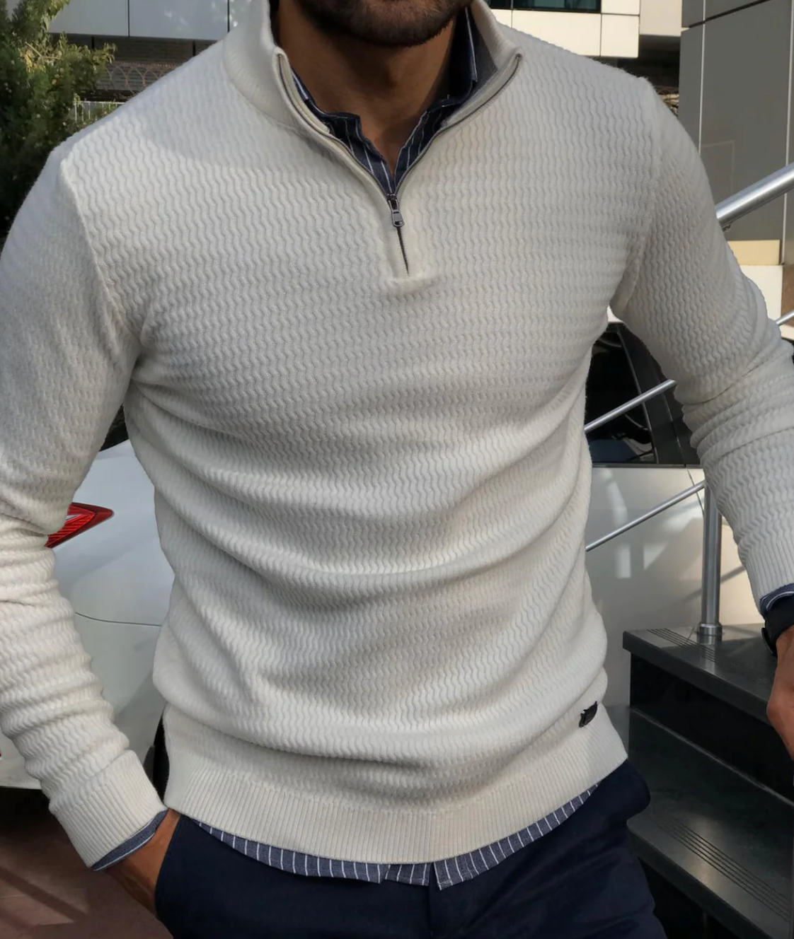 Quiller® | Elegant Zip Pullover