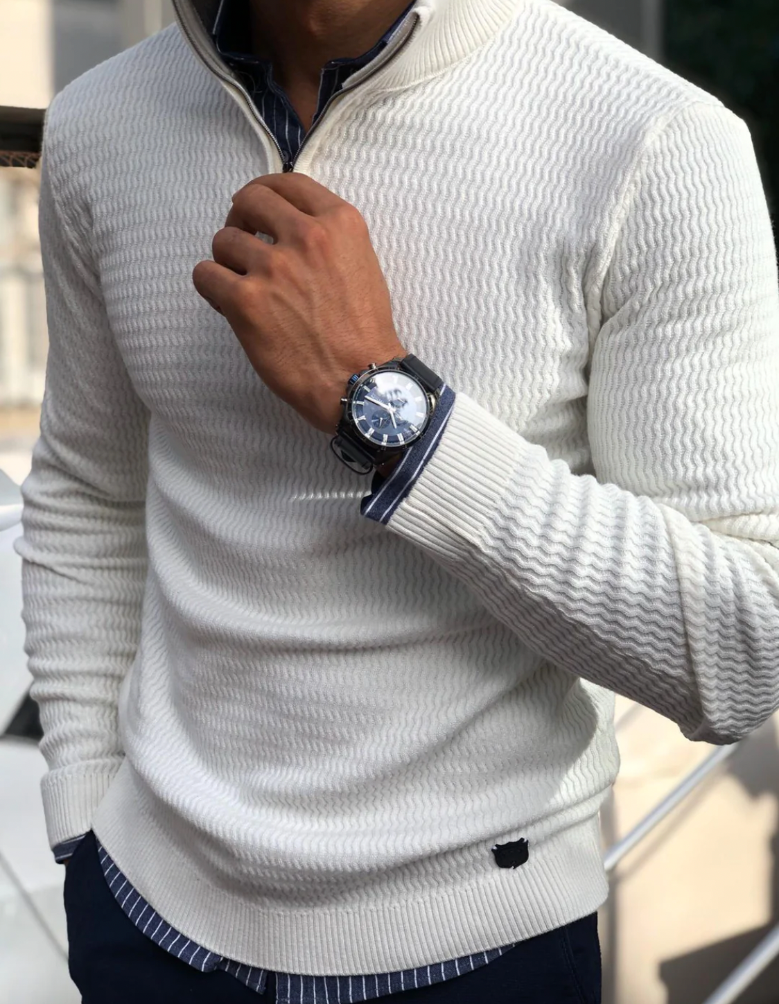 Quiller® | Elegant Zip Pullover