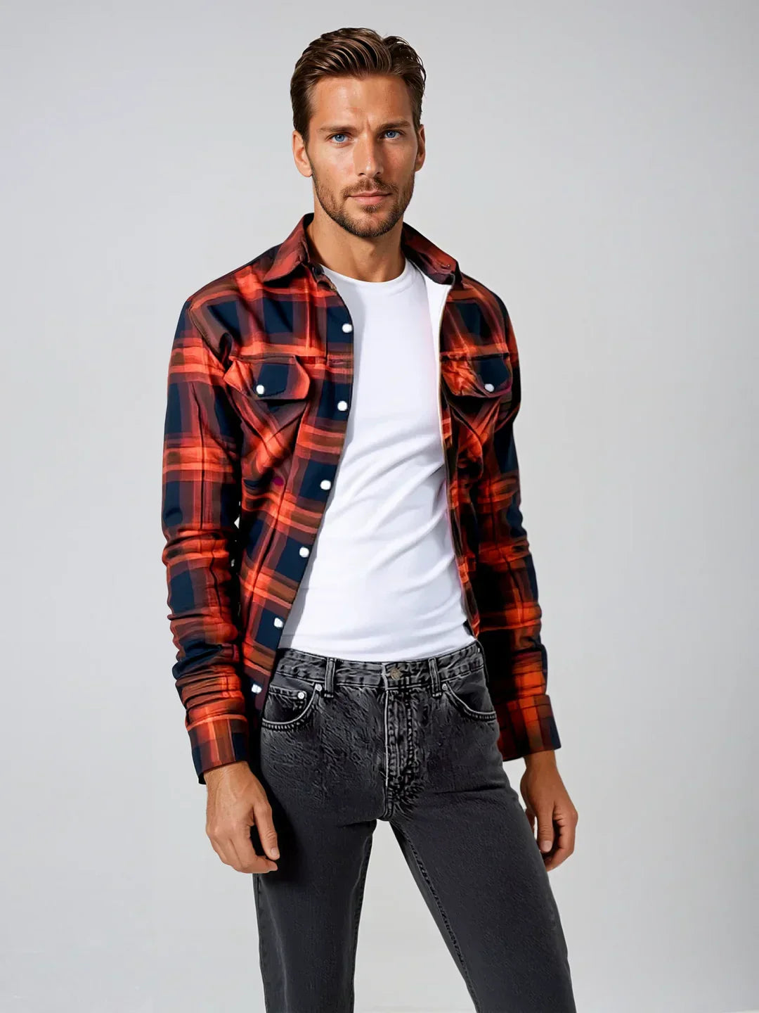 Emiliano® | Checked Shirt Jacket