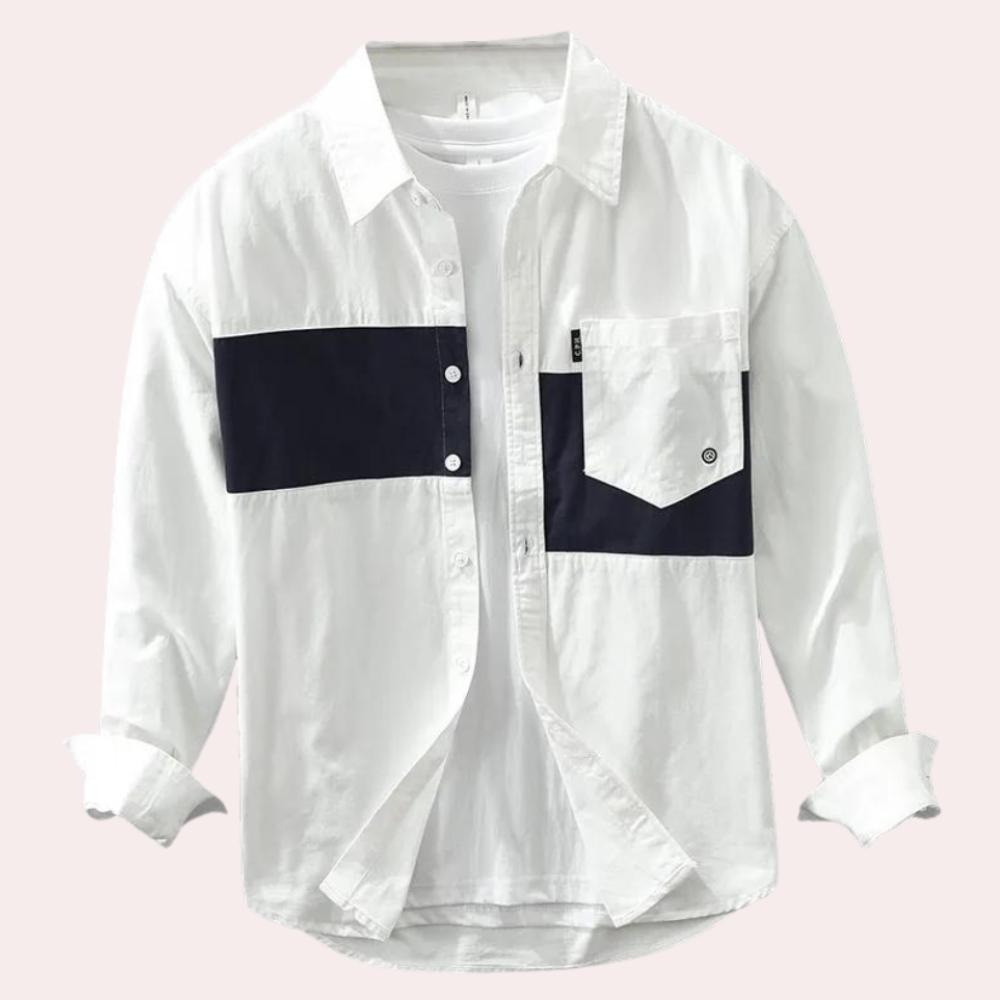 Kai® | Elegance Patchwork Polo T-Shirt For Men