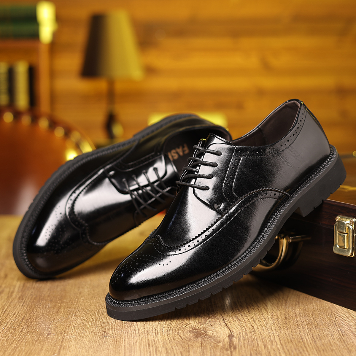 Salvador® | Bristol Brogue Leather Dress Shoes