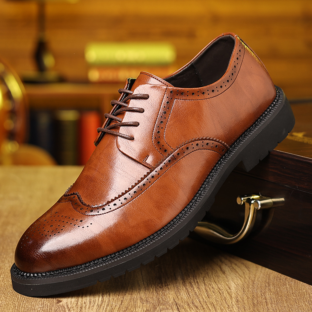 Salvador® | Bristol Brogue Leather Dress Shoes