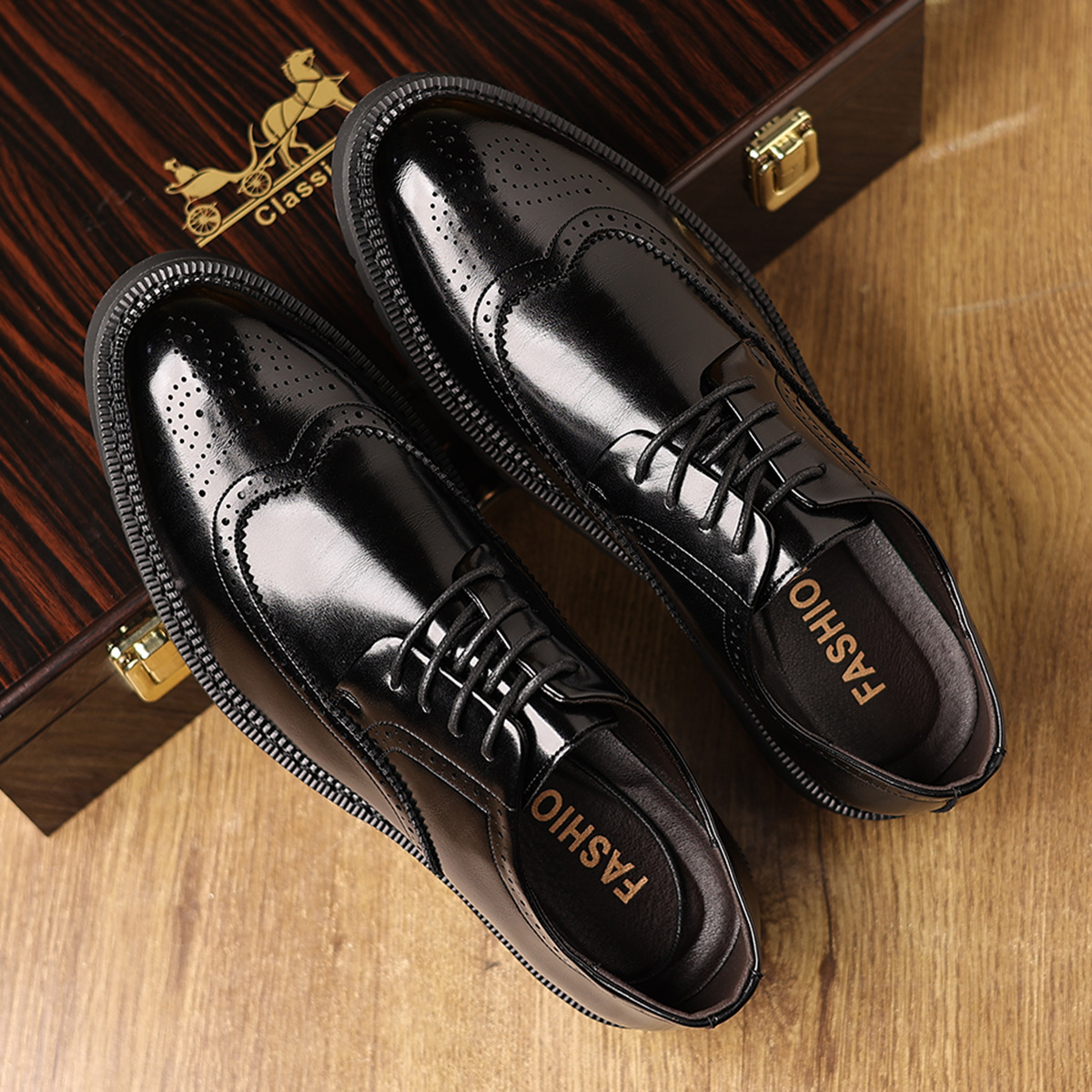 Salvador® | Bristol Brogue Leather Dress Shoes
