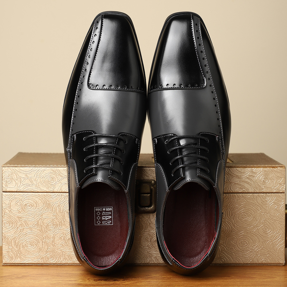 Gonzalo® | Salvatori Leather Brogue Dress Shoes
