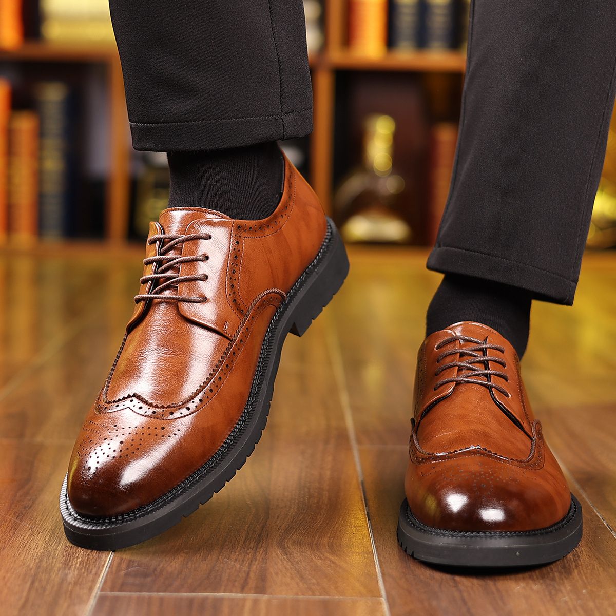 Salvador® | Bristol Brogue Leather Dress Shoes
