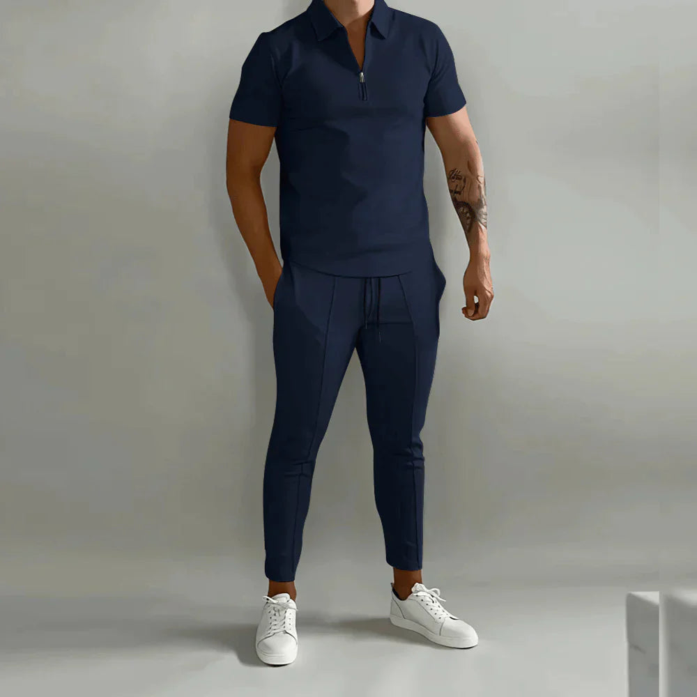 Malco® | Elegant Men'S Set Consisting Of A Polo And Elegant Trousers
