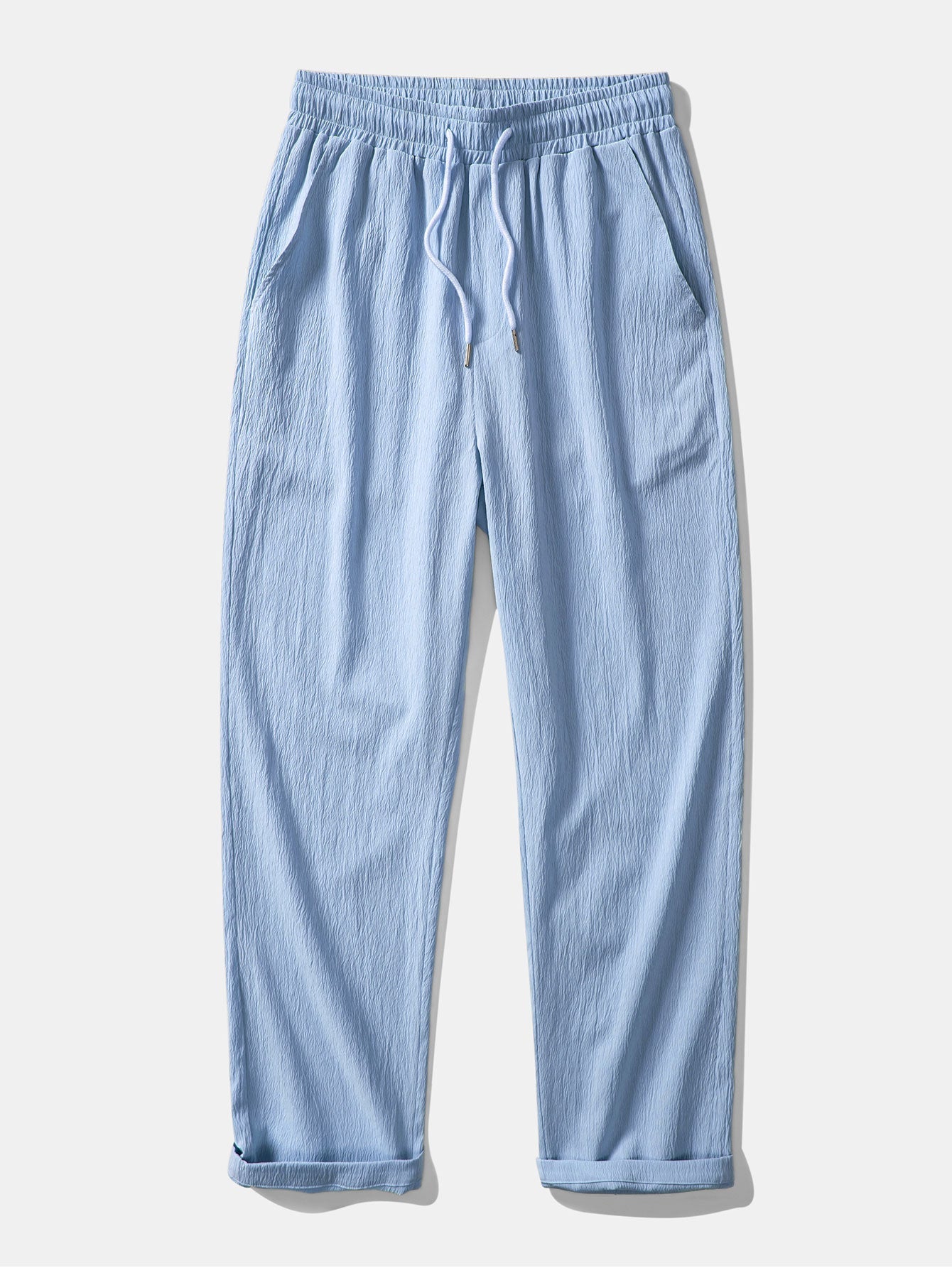 Atanasio® | Textured Contrast Cuban Shirt & Straight Leg Pants