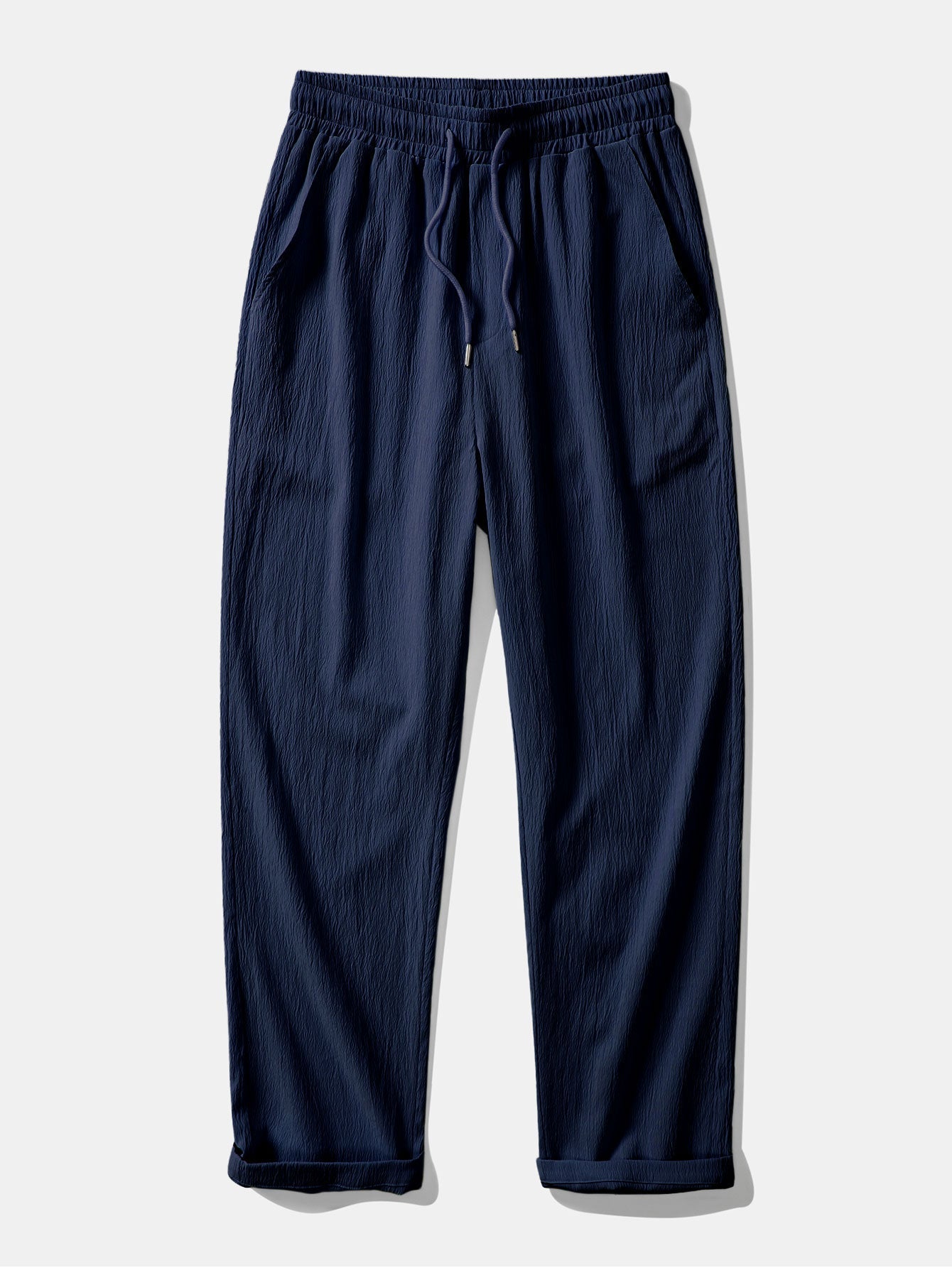 Atanasio® | Textured Contrast Cuban Shirt & Straight Leg Pants