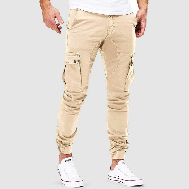 Felicísimo® | Beige Slim Cargo Pants