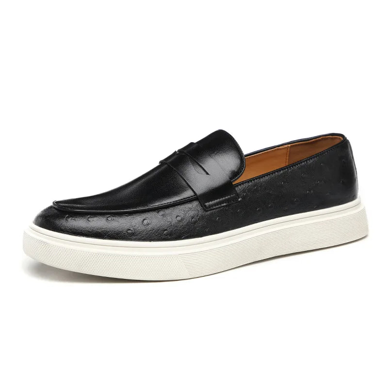 Kai® | Stylish Low Shoes Made Of Embossed Leather