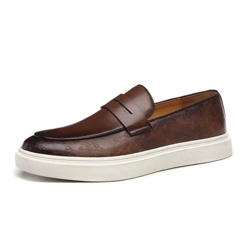 Kai® | Stylish Low Shoes Made Of Embossed Leather