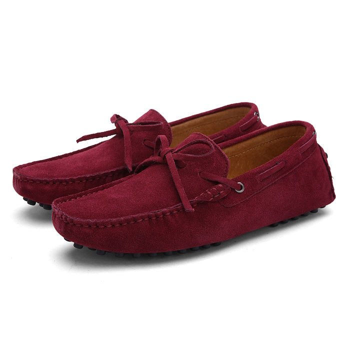 Zachariah® | Bordeaux Red Suede Lace-up Loafer