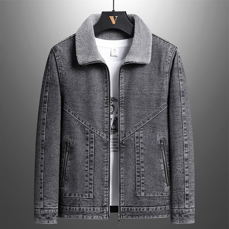Cándido® | Boston Denim Sherpa Jacket