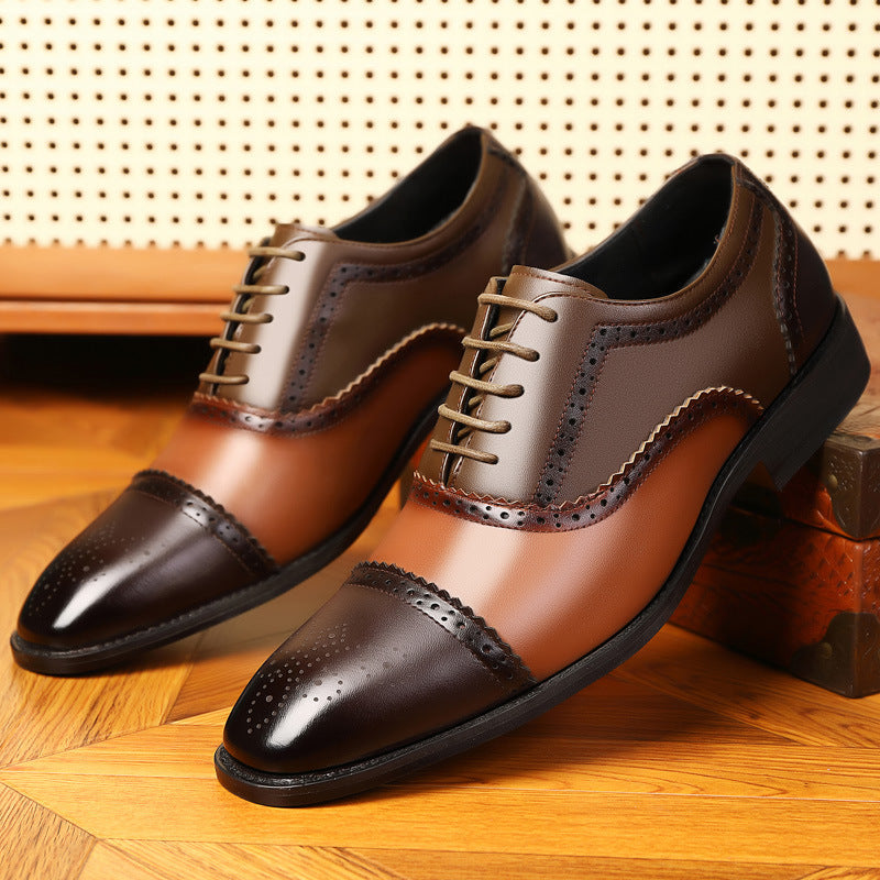 Andrés® | Kensington Leather Brogue Dress Shoes