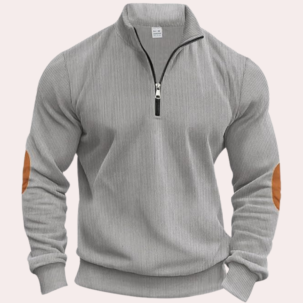 Servando® | Men's Zipper Corduroy Sweater