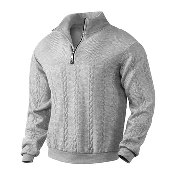 Jose® | Knitted Jacquard Sweater With Zipper