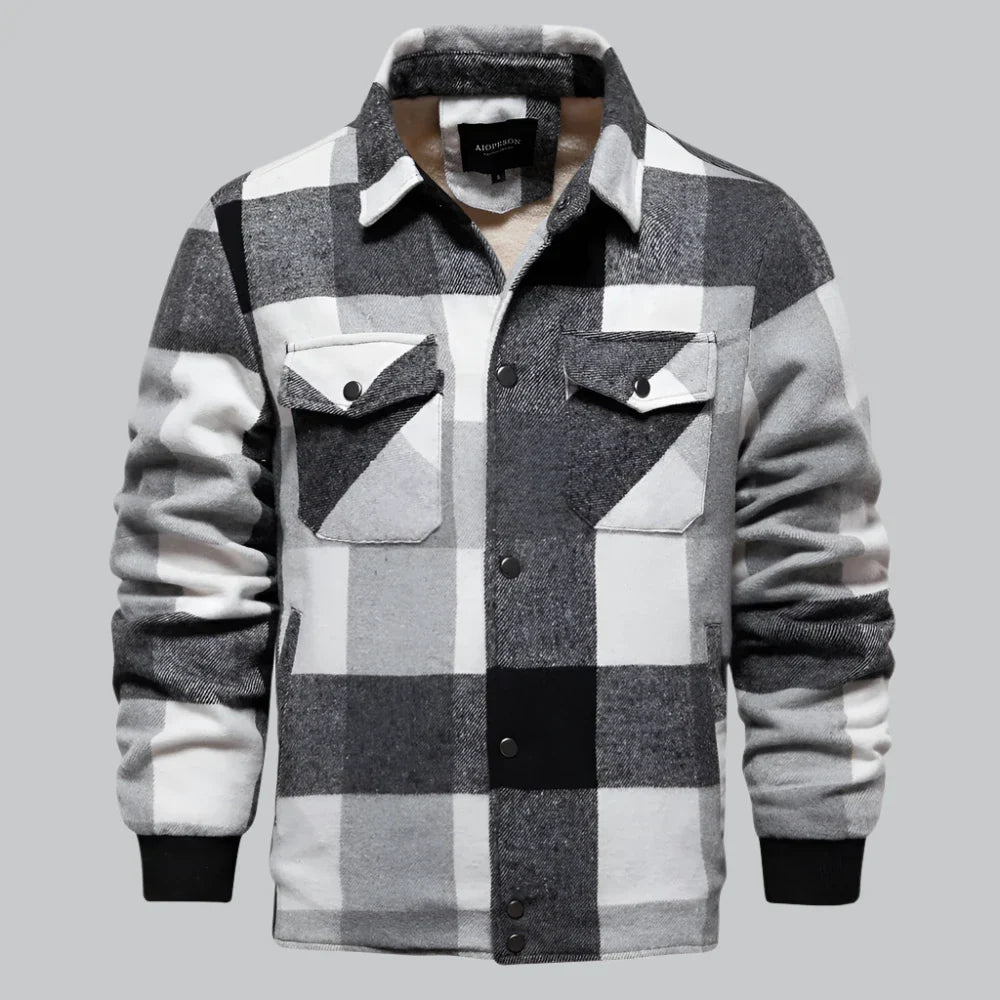 Liam® | Men'S Flannel Jacket With Fleece Lining